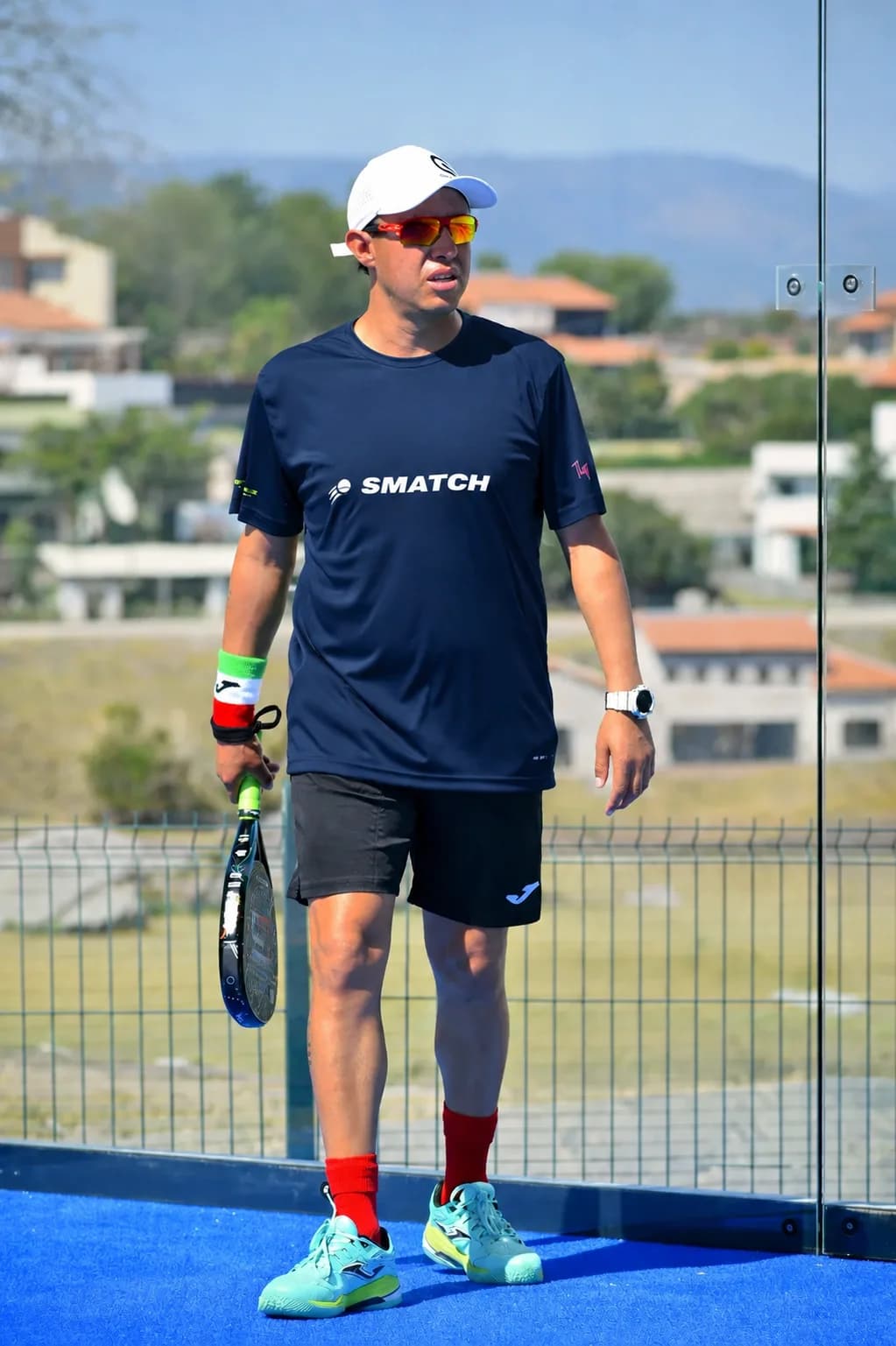 Óscar López Mokas, coach de pádel