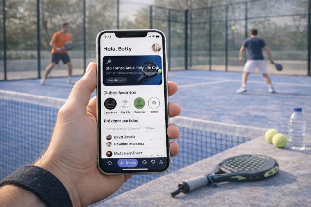 Aplicación Smatch en torneos de pádel en México
